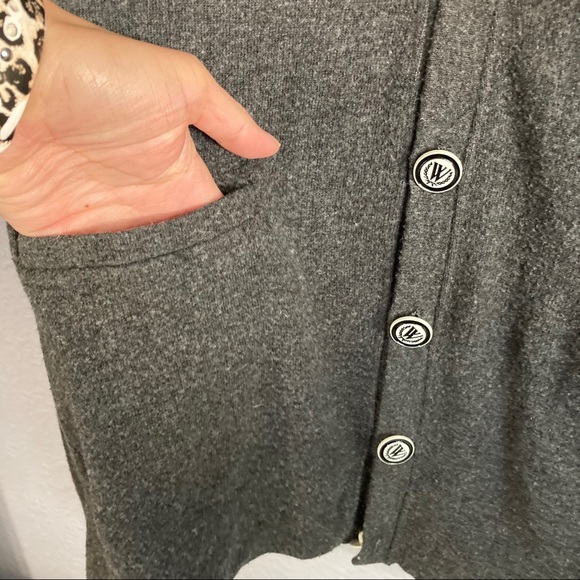 Wildfox Native Aztec Tribal Gray Cardigan Sweater - Picture 5 of 7